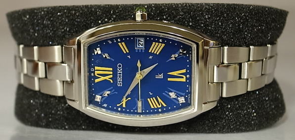 【限定】SEIKO ルキア 腕時計 1B22-0AA0 電波ソーラー ブルー